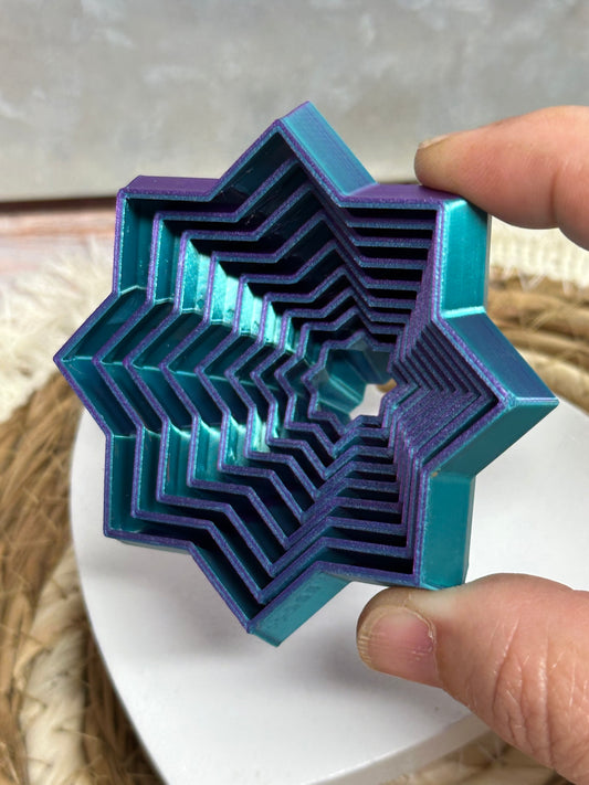 3" Fidget Star – Multicolor Motion & Stress Relief