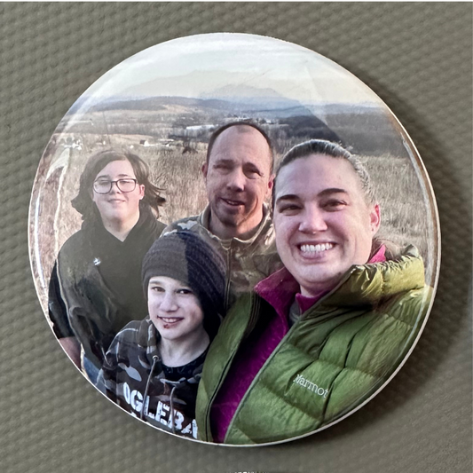 Custom 2.25" Round Photo Magnet