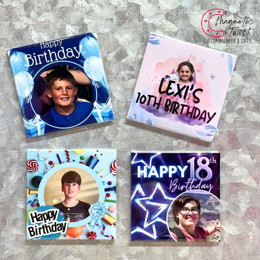 Custom Birthday Memory Magnet